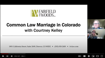 Common Law Marriage in Colorado Video