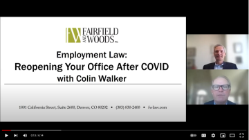 Employment Law: Reopening Your Office After COVID Video