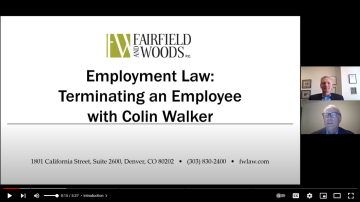 Employment Law: Terminating an Employee Video