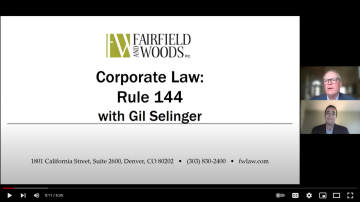 Corporate Law: Rule 144 Video