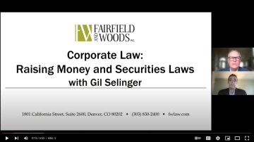 Corporate Law: Raising Money and Securities Laws Video