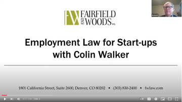 Employment Law for Start ups Video