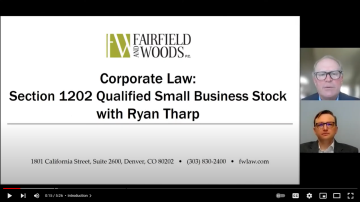 Corporate Law: Section 1202 Qualified Small Business Stock Video
